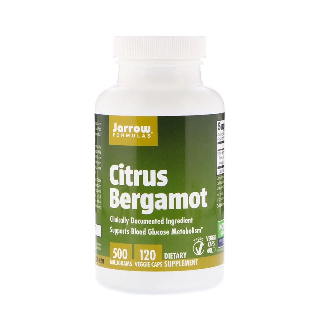 Jarrow Formulas Citrus Bergamot Mg Veggie Caps Organic Basic Food