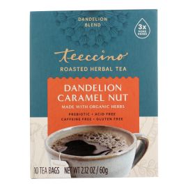 Teeccino Dandelion Herbal Coffee Starter Kit w/French Press