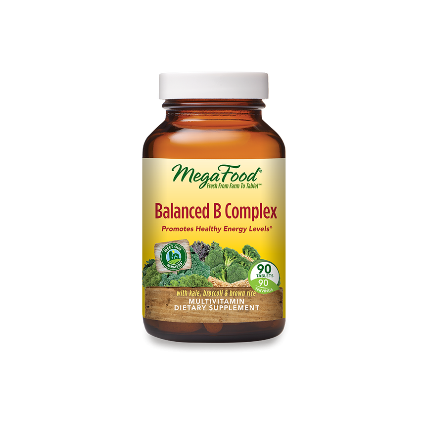 MegaFood Balanced B Complex 90 Count - Organic Basic Food