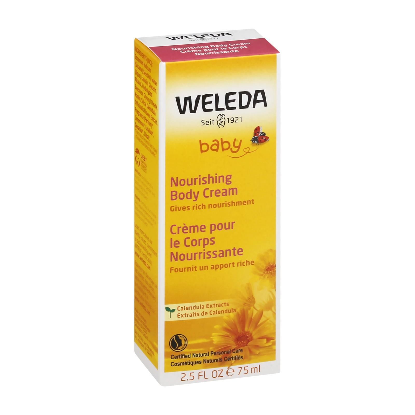 Weleda Baby Calendula Nourishing Body Cream, 2.5 Fluid Ounce, Plant Rich  Moisturizer with Calendula and Lanolin : Baby 